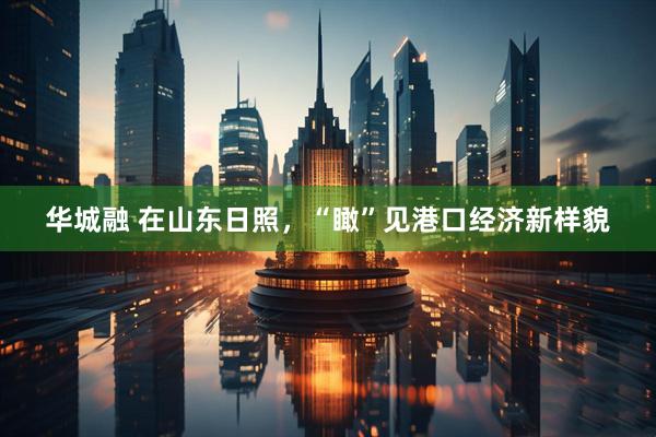 华城融 在山东日照，“瞰”见港口经济新样貌