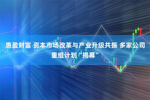 惠盈财富 资本市场改革与产业升级共振 多家公司重组计划“揭幕”