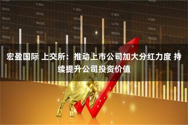 宏盈国际 上交所：推动上市公司加大分红力度 持续提升公司投资价值