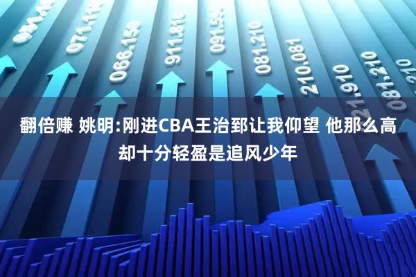 翻倍赚 姚明:刚进CBA王治郅让我仰望 他那么高却十分轻盈是追风少年